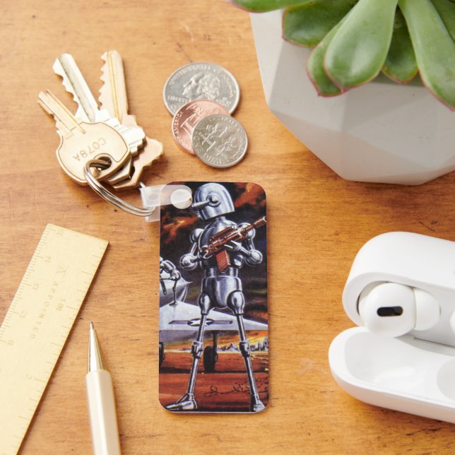 Chaveiro Vintage Science Ficting Soldados Robôs Militares (Mesa)