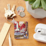 Chaveiro Vintage Science Fiction, a Cidade Perdida de Atlan<br><div class="desc">Vintage ilustration science fiction image apresenta mulheres alienígenas olhando para uma cidade futurista com uma fonte de água no centro, aliens com lagartos para animais de estimação, arquitetura grega ou romana e uma lua enorme ao fundo. Pode ser a cidade perdida de Atlantis! Uma cena de ficção científica retrógrada do...</div>