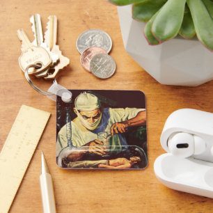 Chaveiro Vintage Science Fiction, Laboratorial Mad Scientis