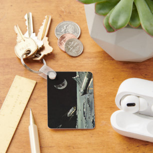 Chaveiro Vintage Science Fictions, Rocket ships Moon Planet