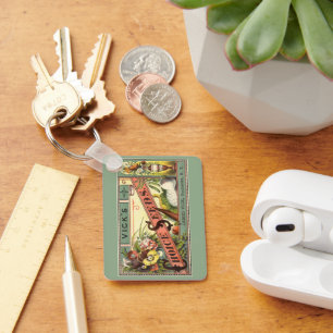 Chaveiro Vintage Seed Packet Label Art, Vick's Choice Seeds