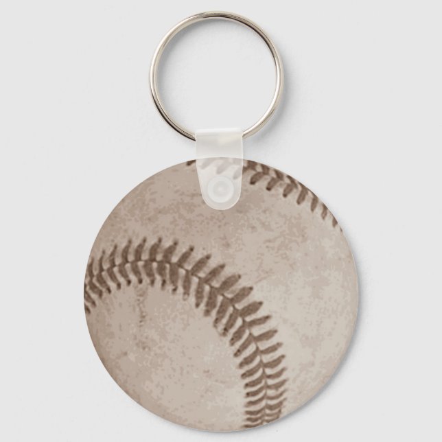 Chaveiro Vintage Sepia Baseball (Frente)