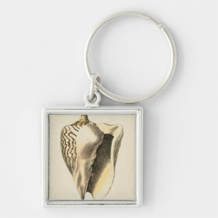 Chaveiro Vintage Sepia Conch Shell
