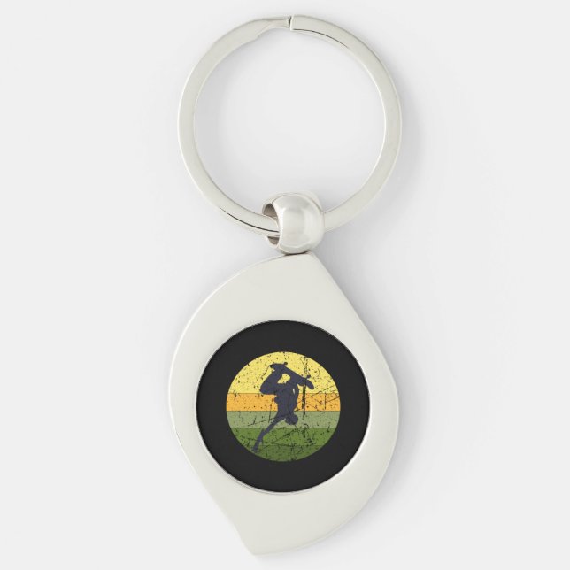 Chaveiro Vintage Skateboard (Frente)