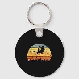 Chaveiro Vintage Ski Freestyle Retro Design Jump Trick