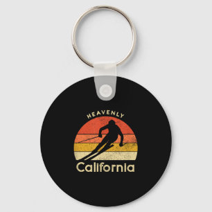 Chaveiro Vintage Ski Heavly California Mountain