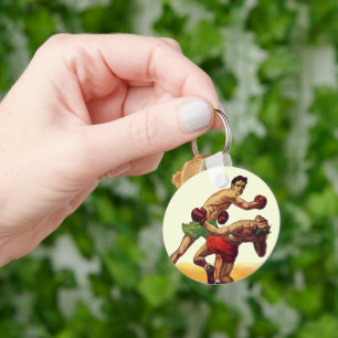 Chaveiro Vintage Sports Boxing, Boxers em uma Luta