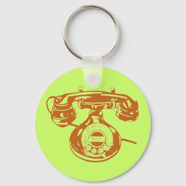 Chaveiro Vintage Telephone (Frente)