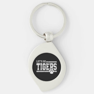 Chaveiro Vintage Tigers School Sports Name Retro