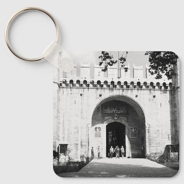 Chaveiro Vintage Turkey Istambul Topkapi Palace gate Postca (Frente)