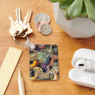 Chaveiro Vintage Underwater Sea Anemones por Ernst Haeckel