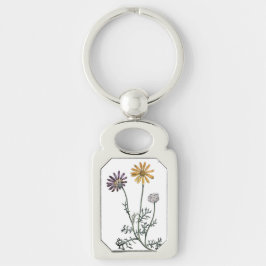 Chaveiro Vintage Ursinia Antemoides Fogo Solar Botânico K