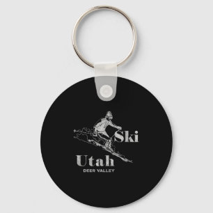 Chaveiro Vintage Utah Deer Valley Skiing Tee