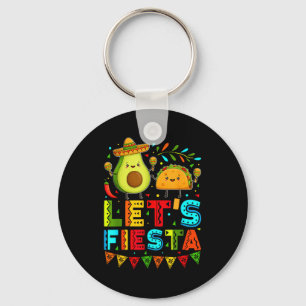 Chaveiro Vintage vamos festejar abacate e tacos cinco de