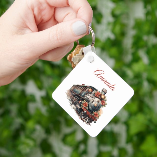 Chaveiro Vintage Vapor Train Tradicional (Mão)