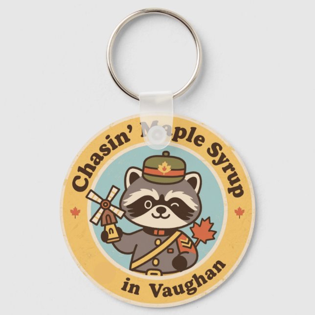 Chaveiro Vintage Vaughan Ontario Maple Syrup Hunt (Frente)