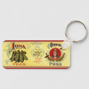 Chaveiro Vintage Vegetal Pode Rotular Arte, Iona Marca Ervi