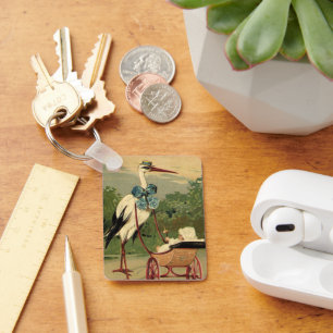 Chaveiro Vintage Victorian Storey e Baby Carruagem