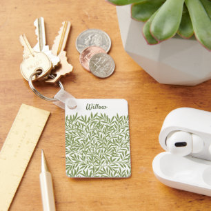 Chaveiro Vintage Victorian Willow Leaves por William Morris