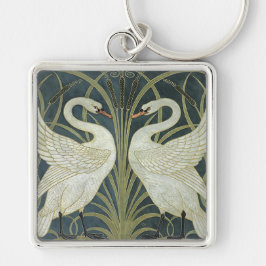 Chaveiro Vintage Walter Crane Swan Rush e Iris