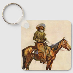Chaveiro Vintage Western, um cowboy Arizona de Remington