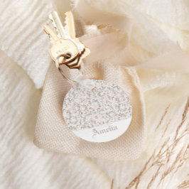 Chaveiro Vintage White Lace e Casamento Personalizado de Li