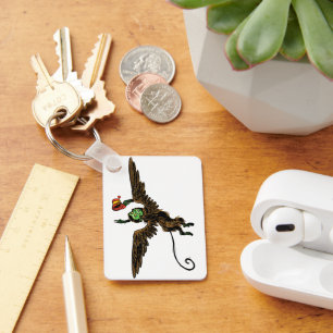 Chaveiro Vintage Wizard of Oz, macaco voador Mau