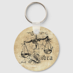 Chaveiro Vintage Zodiac Libra