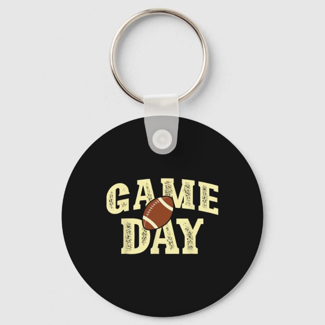 Chaveiro Vintagem de Futebol do Game Day Team (Frente)