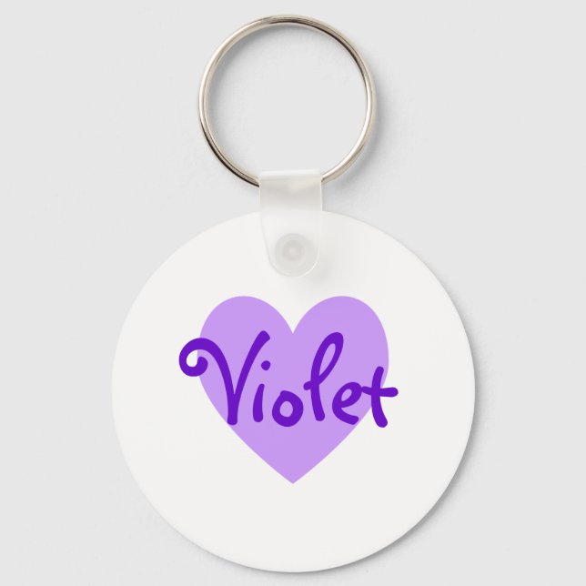 Chaveiro Violet Heart (Frente)
