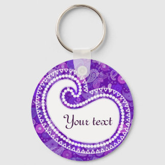 Chaveiro Violet paisley