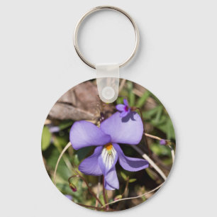 Chaveiro Violeta Pata de Pássaro c/ Azulejos