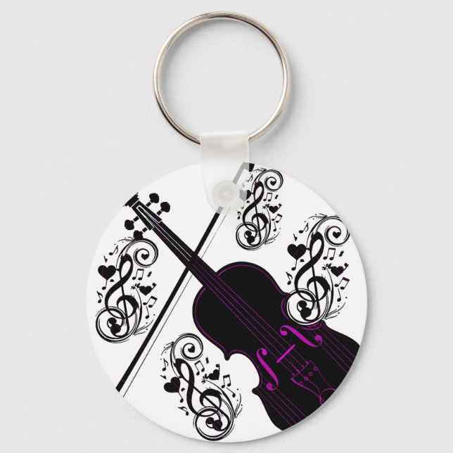 Chaveiro Violin, Rocking Love_ (Frente)