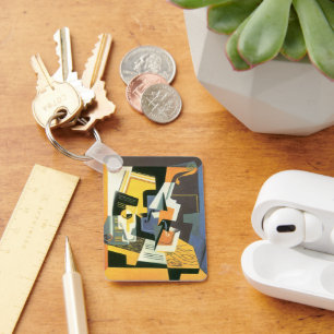 Chaveiro Violino e vidro por Juan Gris, Cubismo Vintage