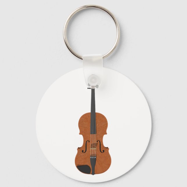 Chaveiro Violino: Modelo 3D: (Frente)