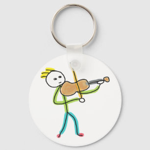 Chaveiro Violino Stickman