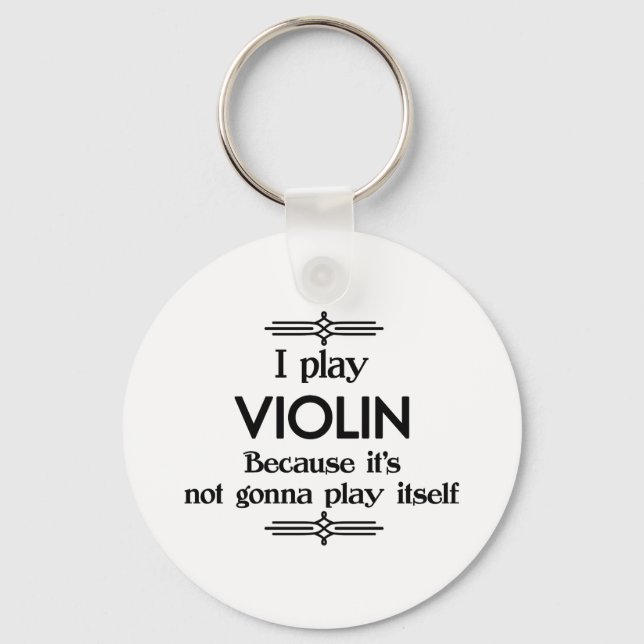 Chaveiro Violino - Tocar Música Deco Engraçado (Frente)