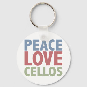 Chaveiro Violoncelos do amor da paz