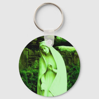 Chaveiro Virgem Maria Verde Alterada