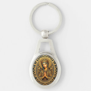 Chaveiro Virgem ouro Reverence Maria
