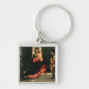 Chaveiro Virgin e criança com o St Anthony de Pádua