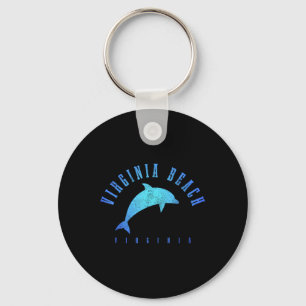 Chaveiro Virginia Beach Vintage Dolphin Holiday