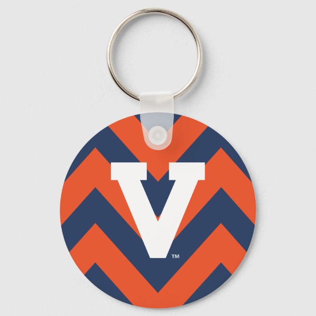 Chaveiro Virginia Cavaliers Chevron (Frente)