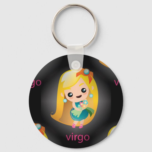 Chaveiro virgo kawaii (Frente)