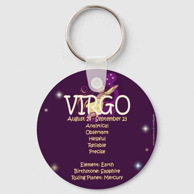 Chaveiro Virgo zodiac (Frente)