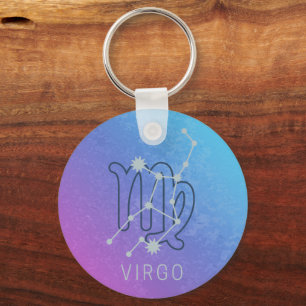 Chaveiro Virgo Zodiac - Sinal de Estrela - Constelação do H