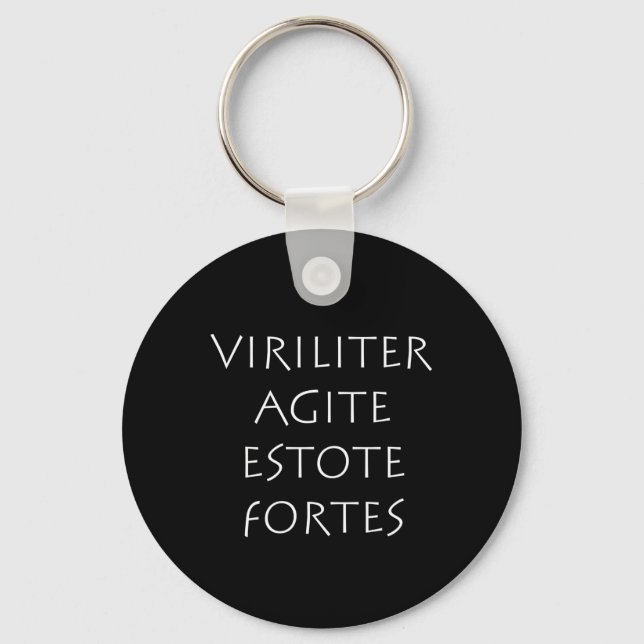 Chaveiro Viriliter agite estote (Frente)