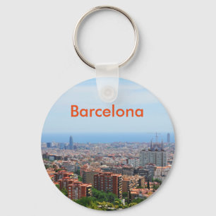 Chaveiro Vista aérea de Barcelona, espanha