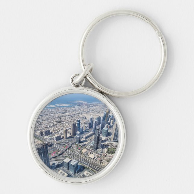 Chaveiro Vista aérea de Dubai (Frente)
