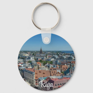 Chaveiro Vista da cidade antiga de Riga de cima